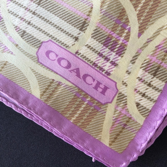 COACH SILK SCARF - Picture 2 of 2